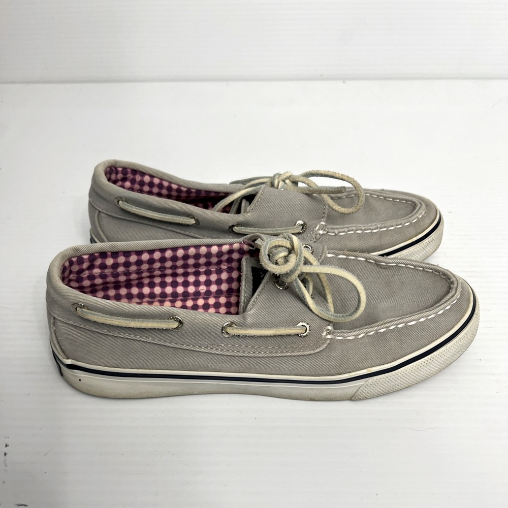 Sperry Top-Sider Bahama Boat Shoes women’s 7M gray.